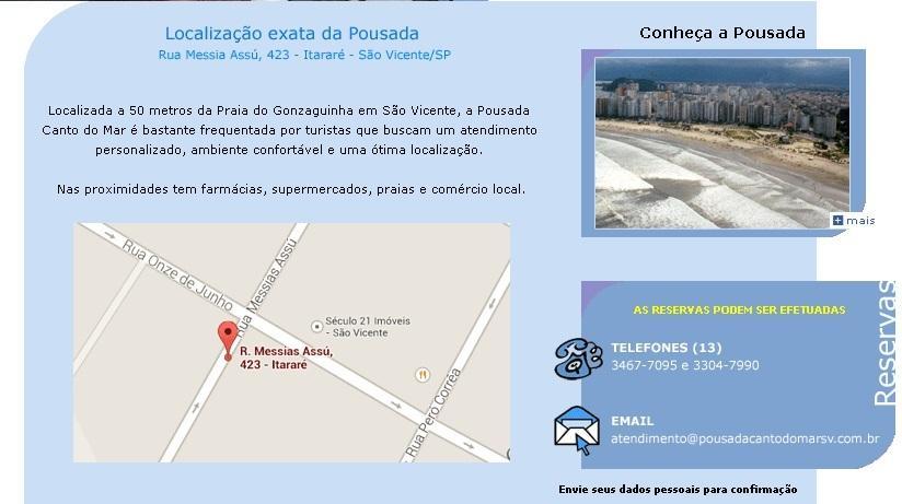 Pousada Canto Do Mar São Vicente 外观 照片